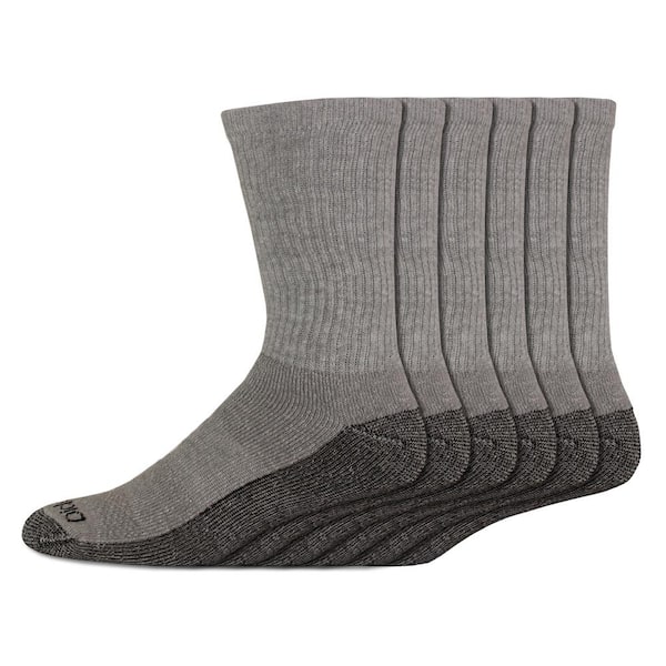 Dickies Men's Dri Tech Grey Crew Sock