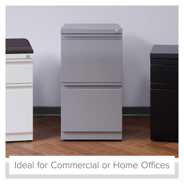 Mobile Pedestal, 2 Drawer, Box/File, 21.75