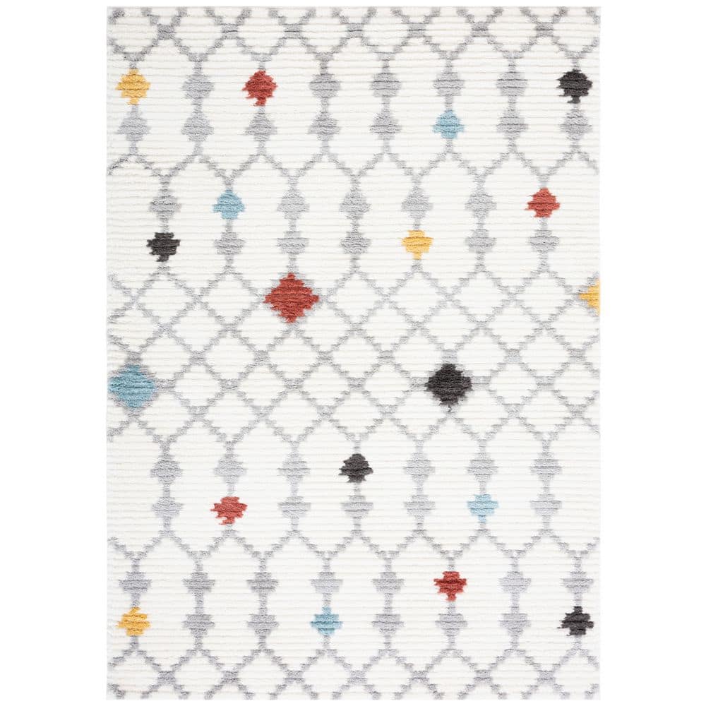 Marrakesh 9 ft. x 12 ft. Ivory/Gray Diamond Geometric Area Rug price history on PriceWatchPro