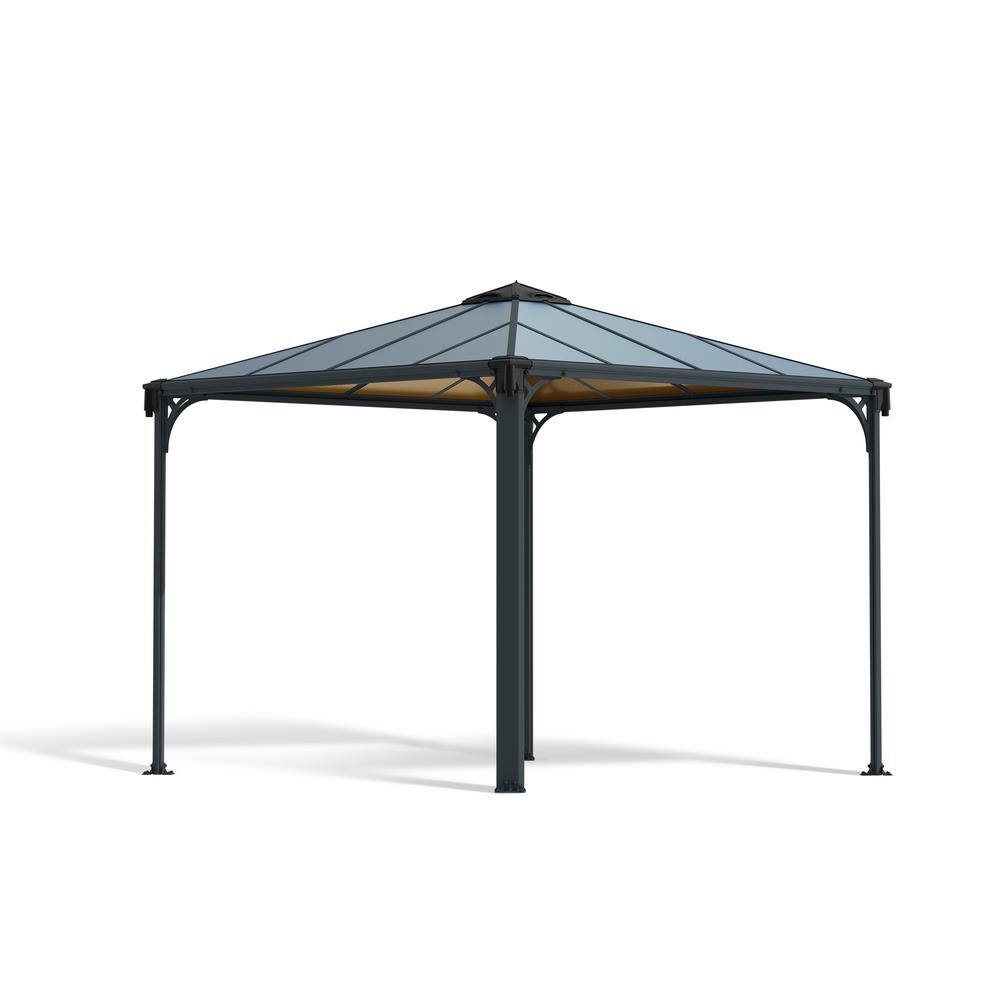 Palermo 10 ft. x 10 ft. Gray/Bronze Outdoor Gazebo price history on PriceWatchPro