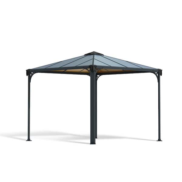 CANOPIA by PALRAM Palermo 10 ft. x 10 ft. Gray/Bronze Outdoor Gazebo
