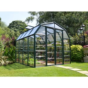 Grand Gardener 8 ft. x 8 ft. Green/Clear DIY Greenhouse Kit