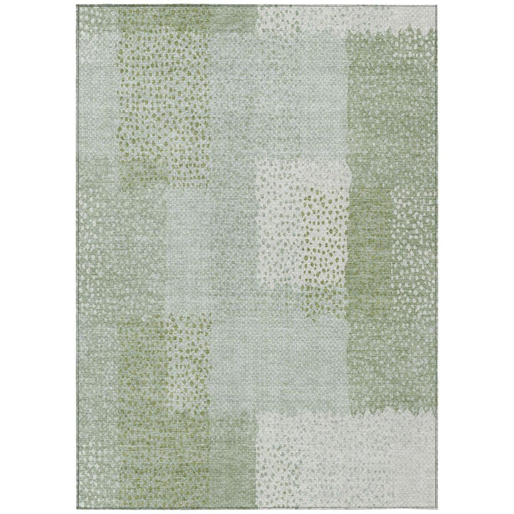 Chantille Machine Washable Indoor/Outdoor Abstract ACN2868 Sage 3 ft. x 5 ft. Area Rug price history on PriceWatchPro