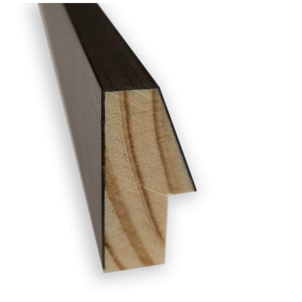 Lucie Bronze 37" Wood Beveled Bathroom Vanity Mirror