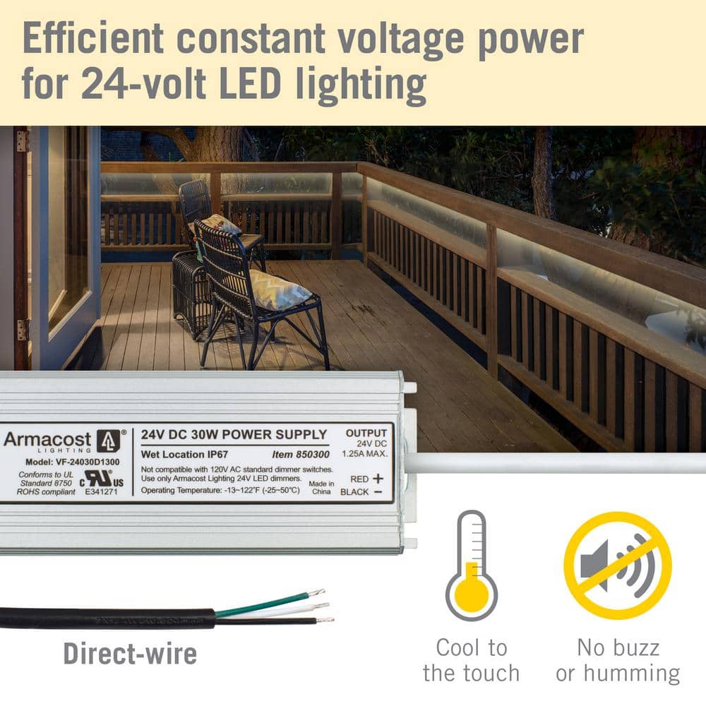 30W Silver Aluminum Waterproof LED Driver Transformer