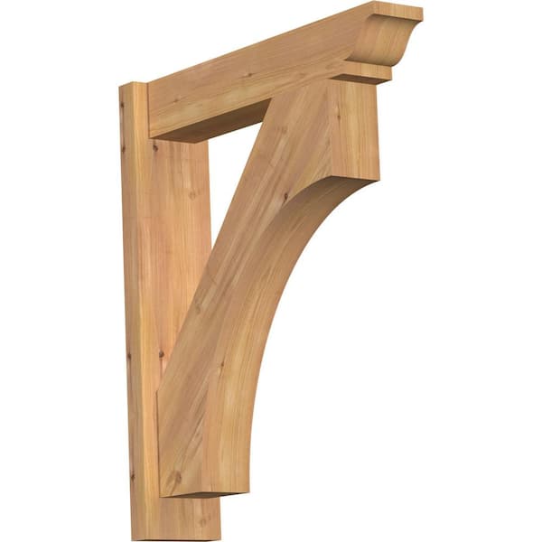 Ekena Millwork 6 in. x 28 in. x 24 in. Western Red Cedar Westlake Traditional Smooth Outlooker