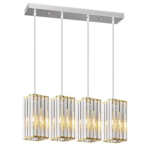 ZHLWIN Home Lighting 40-Watt 4-Lights Chrome Mini Crystal