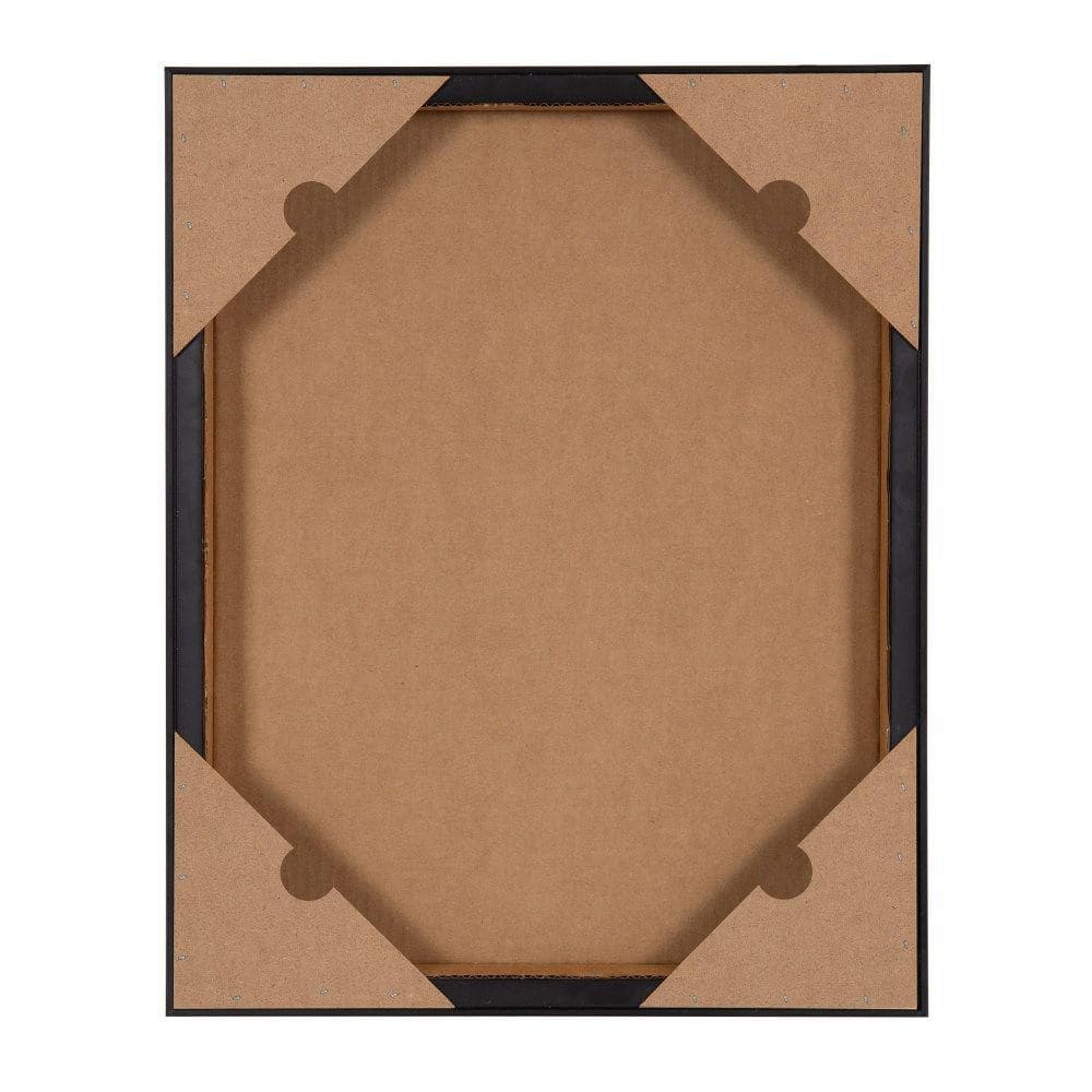 Amber Vittoria Colorful Abstract Geometric Canvas Art with Natural Frame
