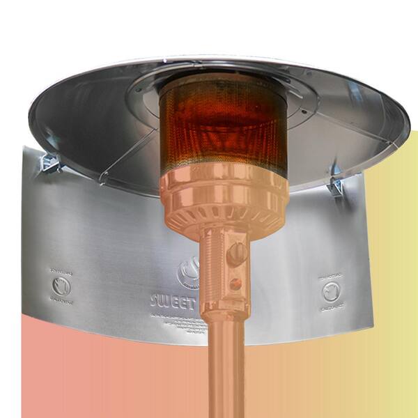 Sweet Heat Sweet Heat Pro 35 In X 15 In Aluminum Patio Heat Reflector For Round Top Heaters With Pro Clamps Universal Fit Shr15pro Usa The Home Depot