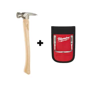 19 oz. Wood Milled Face Hickory Framing Hammer with Hammer Loop