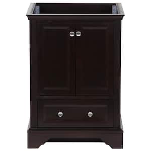 Stratfield 24 in. W x 22 in. D x 34 in. H Bath Vanity Cabinet without Top in Chocolate