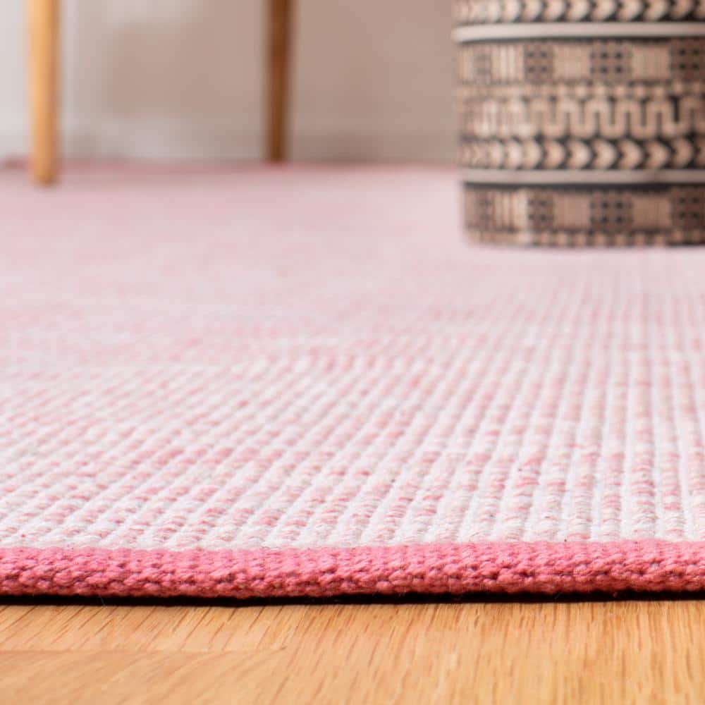 Coastal Blue Handwoven Cotton Flatweave 4' x 6' Rug