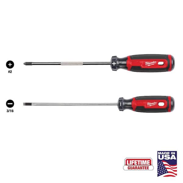2 PC. Cushion Grip Screwdriver Set (USA)