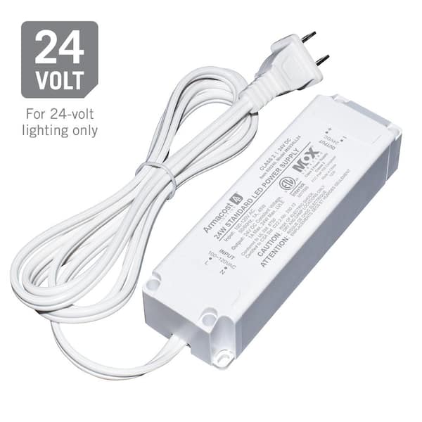 Armacost Lighting LED Power Supply 24-Watt Standard Driver 24-Volt  Transformer 850240 - The Home Depot
