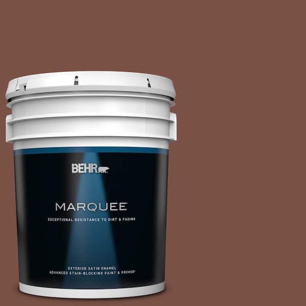 BEHR MARQUEE 5 gal. Home Decorators Collection #HDC-AC-03 Ancho Pepper Satin Enamel Exterior Paint & Primer