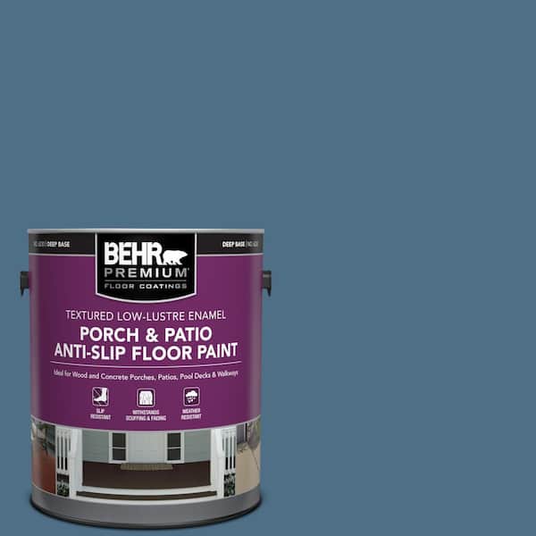 BEHR PREMIUM 1 gal. #S500-6 Shipyard Textured Low-Lustre Enamel Interior/Exterior Porch and Patio Anti-Slip Floor Paint
