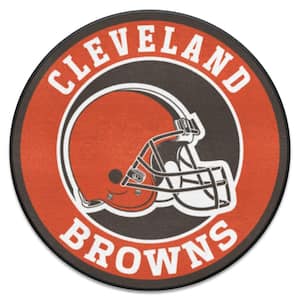NFL Cleveland Browns Brown 2 ft. Round Area Rug