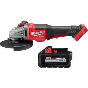 M18 FUEL 18-Volt Lithium-Ion Brushless Cordless 4-1/2 in./6 in. Braking Grinder w/Paddle Switch with 6.0 Ah Battery