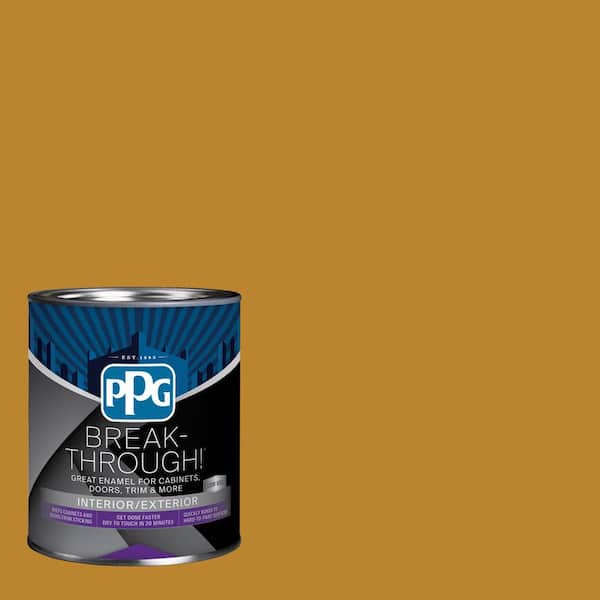 1 qt. PPG1208-7 Gothic Gold Semi-Gloss Door, Trim & Cabinet Paint