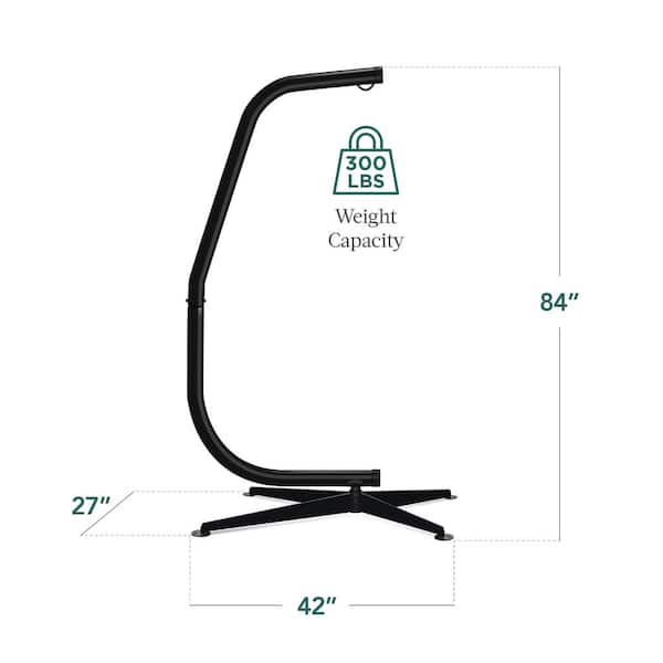 Best Choice Products 7 ft. Metal Hanging Hammock Stand in Best Choice Products 7 ft. Metal Hanging Hammock Stand in