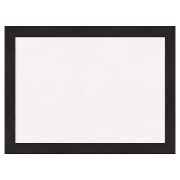 Amanti Art Furniture Espresso Narrow Framed Cork Bulletin Memo Board 32-Inch x 24-Inch, Brown