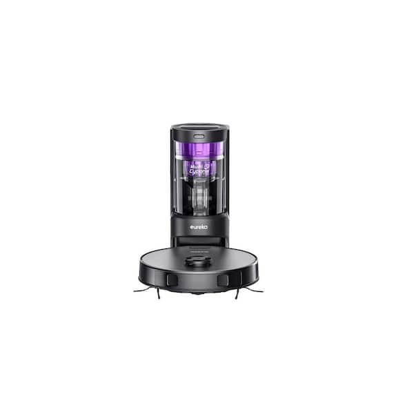 E10s Series Robot Vacuum with Smart Navigation Path for Multi-Surface Floors in Black with HEPA Filter and Auto-Empty