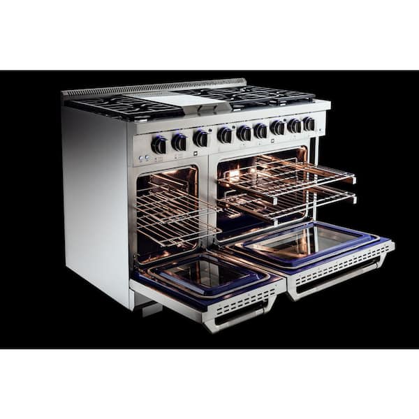 VEZENI Randolph Collection 48 in. 7-Burners Plus Griddle Natural