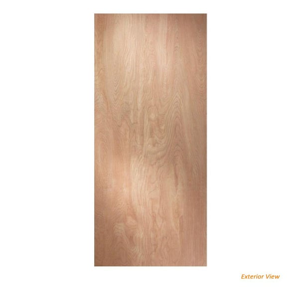 JELD-WEN 30 in. X 80 in. Hardboard Flush Unfinished Solid Core Hardwood Interior Door Slab