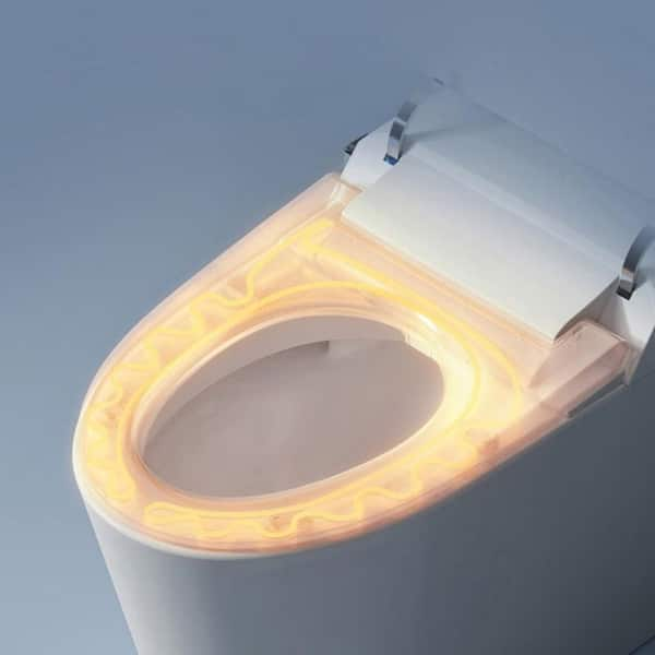 Calla Smart Bidet Toilet, Elongated Heated Seat with Instant Warm Water,  Night Light, Auto Flush