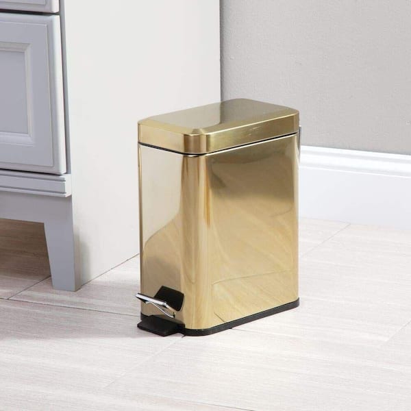 1pc Desktop Waste Containers Garbage Can Galvanized Trash Can with Lid  Desktop