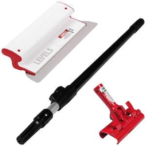 14 in. Composite Skimming Blade Combo with Handle Adapter Plus 37 in. to 63 in. Extension Handle