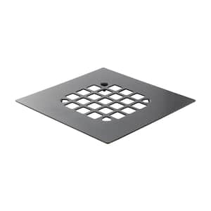 4-1/4 in. Square Snap-In Shower Drain Cover in Oil Rubbed Bronze