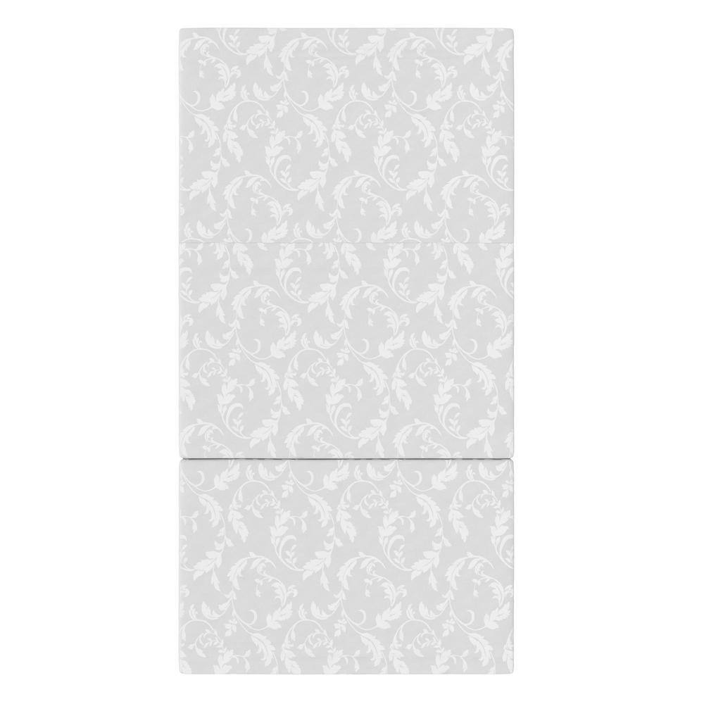 Twin White Floral 4-Inch Tri-Fold Innerspring Mattress