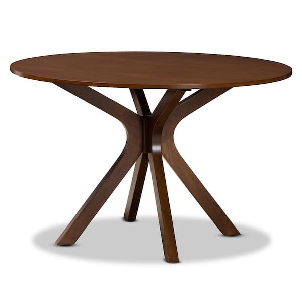 Baxton Studio Kenji Walnut Dining Table (Seats 6)