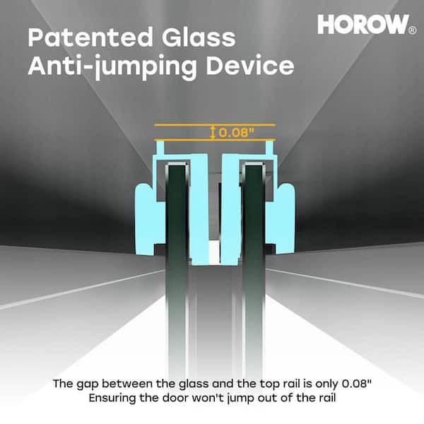 56 in. - 60 in. W x 60 in. H Double Sliding Semi-Frameless Tub Door in Brushed Nickel with Coated Clean Glass