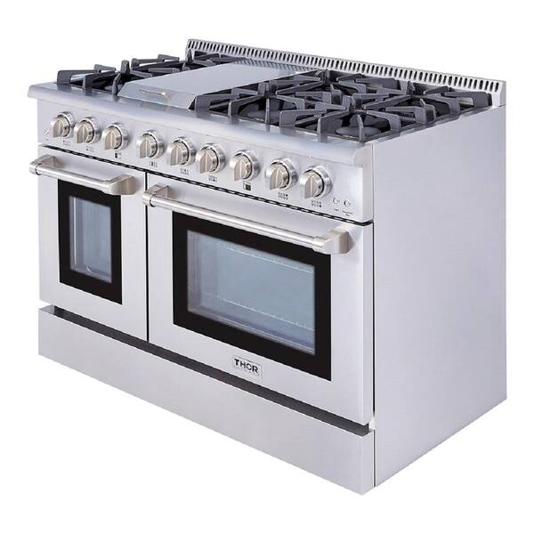 https://images.thdstatic.com/productImages/9c91492f-0185-4ead-b98b-be635aa952a5/svn/stainless-steel-thor-kitchen-double-oven-dual-fuel-ranges-hrd4803ulp-4f_600.jpg