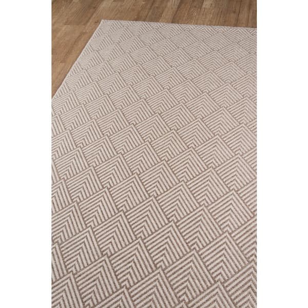 Como Beige 6 ft. 7 in. X 9 ft. 6 in. Indoor/Outdoor Area Rug