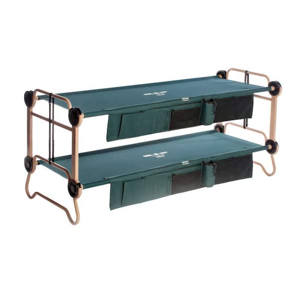 Disc-O-Bed Large Green Bunkable Beds (2-Pack)