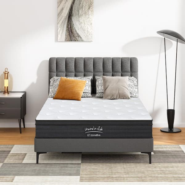 Tess Twin Medium Gel Memory Foam 10 in. Bed-in-a-Box Hybrid Mattress, Pocket Spring Bed Mattress, CertiPUR-US