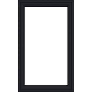 28 in. x 54 in. V4500 Right-Hand Casement Vinyl Window With Black Exterior