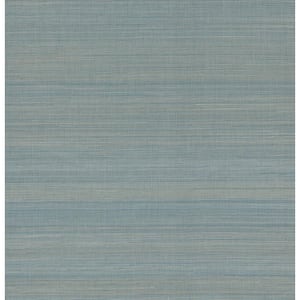 Mai Turquoise Abaca Grasscloth Non-Pasted Grass Cloth Wallpaper
