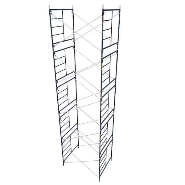 Saferstack 5 ft. x 7 ft. x 32.42 ft. High Scaffold Frames with Cross Braces (Pack of 5 Sets)