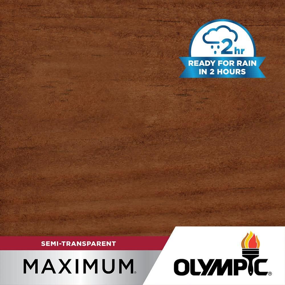 Olympic Maximum 5 gal. ST-2022 Russet Semi-Transparent Exterior Stain ...