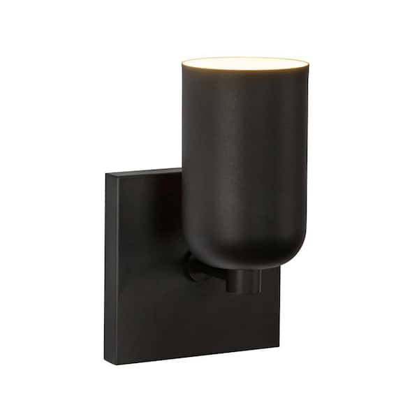 KUZCO Nola 4-in 1 Light 40-Watt Black Wall Sconce