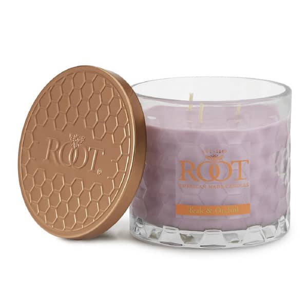 Root Candles 3 Wick Honeycomb Teak & Orchid Scented Jar Candle