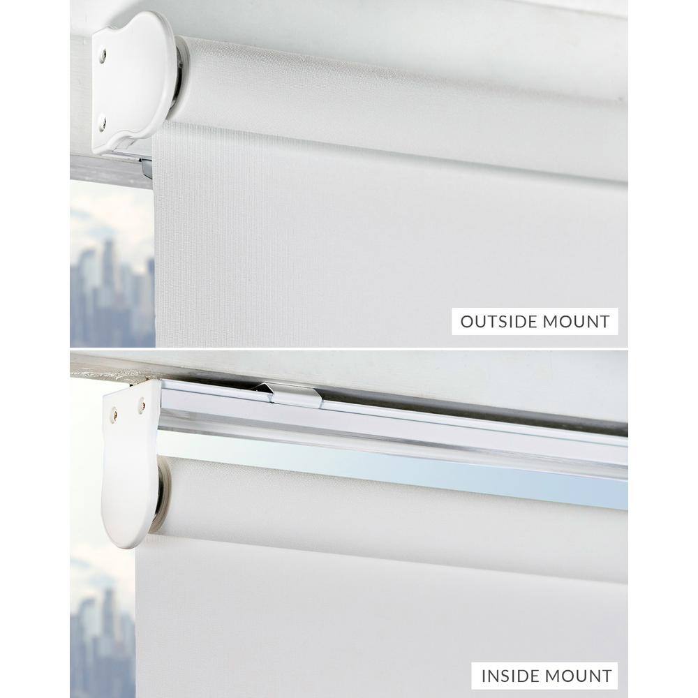 Urban White Cordless Light Filtering Fabric Roller Shade 35" x 72"