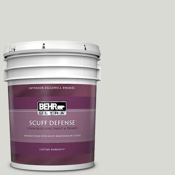 BEHR ULTRA 5 gal. #ICC-23 Silver Tradition Extra Durable Eggshell Enamel Interior Paint & Primer