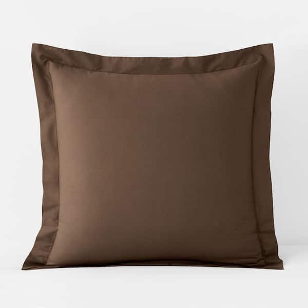 The Company Store Company Cotton Coffee Cotton Percale Euro Sham