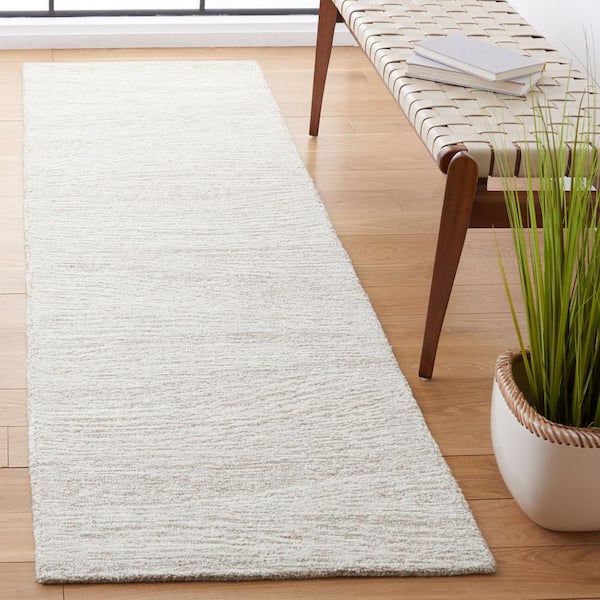 Metro Natural/Ivory 2 ft. x 18 ft. Abstract Waves Runner Rug