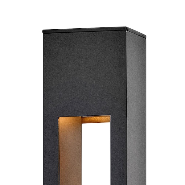 HINKLEY - Atlantis Black Outdoor LED Low Voltage Bollard